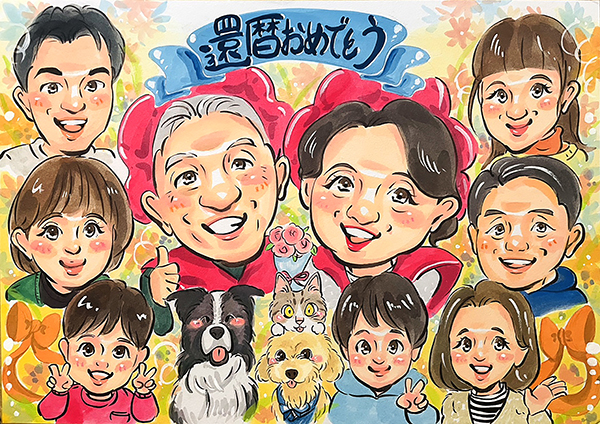 似顔絵サンプル